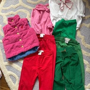The Beaufort Bonnet Company Kids Matching Set - Pink, Red, Green